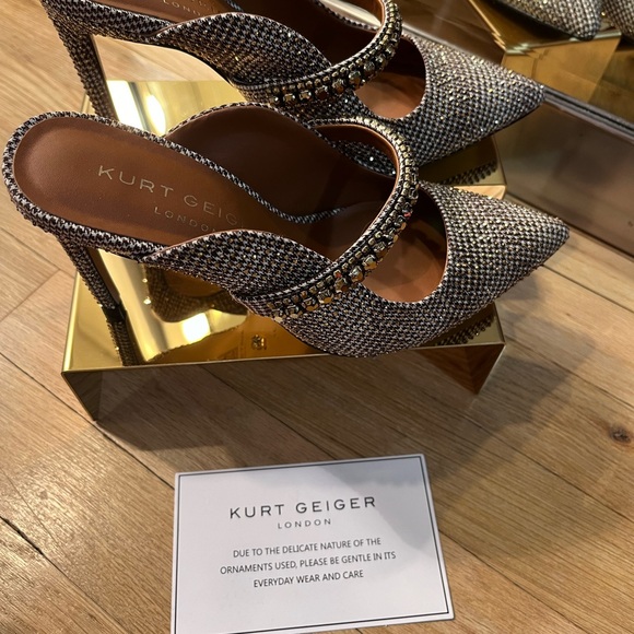 Kurt Geiger London Duke Crystal Pointed Mules - Picture 9 of 11